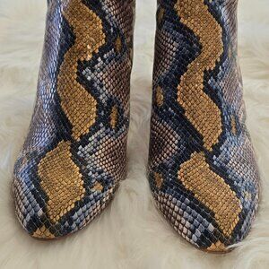 Steve Madden Rookie Multi Snake Ankle Booties - Women's Size 10